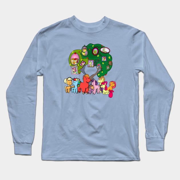 The Apple Family Long Sleeve T-Shirt by AmyNewBlue